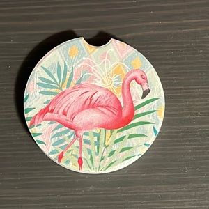 Flamingo car coaster